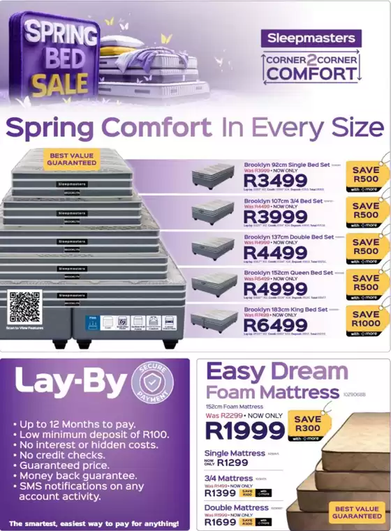Spring bed sale