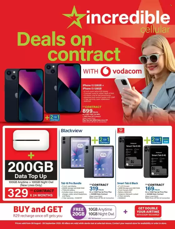 Incredible Connection catalogue in Nelspruit | Deals On Contract | 2025-08-21T00:00:00.000Z - 2025-09-08T00:00:00.000Z