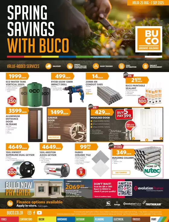 BUCO catalogue in East London | Spring Savings With Buco | 2025-08-21T00:00:00.000Z - 2025-09-07T00:00:00.000Z