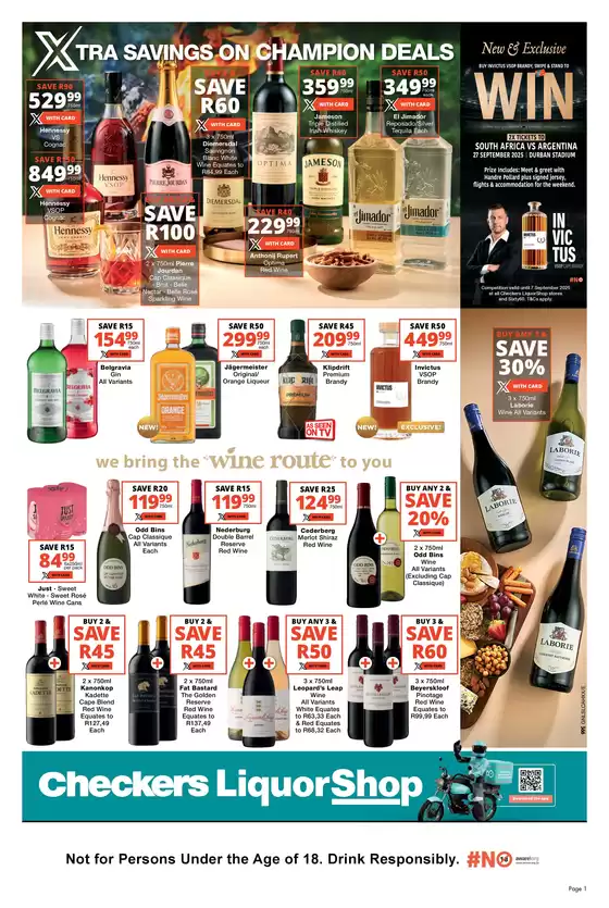 Checkers Liquor Shop catalogue in Kempton Park | Checkers LiquorShop August Month-End Promotion Gauteng | 2025-08-22T00:00:00.000Z - 2025-09-07T00:00:00.000Z
