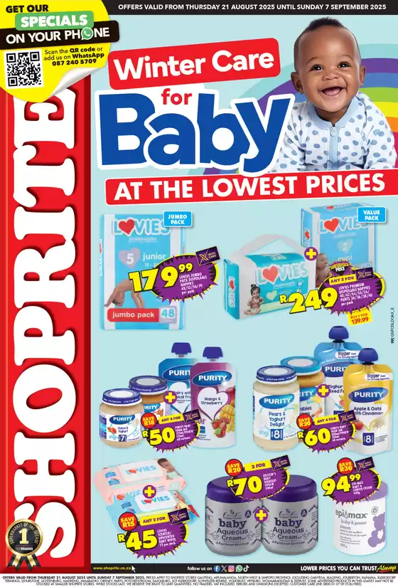Shoprite catalogue in Johannesburg | Exclusive deals for our customers | 2025-08-22T00:00:00.000Z - 2025-09-07T00:00:00.000Z