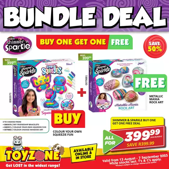 Toy Zone catalogue in Germiston | Bundle Deal | 2025-08-22T00:00:00.000Z - 2025-09-07T00:00:00.000Z