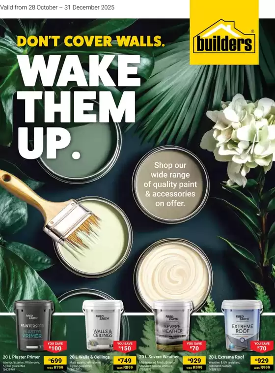 Builders : Don't Cover Walls. Wake Them Up