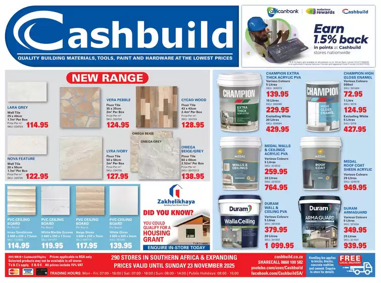 Cashbuild weekly specials