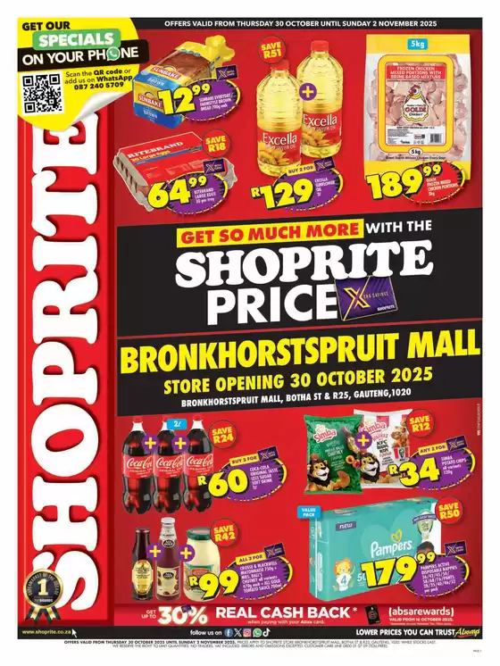 Shoprite Price Store Opening Atok 23 October - 26 October
