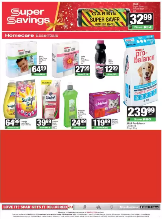 Spar catalogue in Soweto | Discounts and promotions | 2025-11-10T00:00:00.000Z - 2025-11-23T00:00:00.000Z