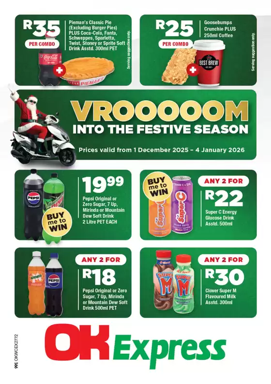 OK Express catalogue in Pretoria | Offers for bargain hunters | 2025-12-01T00:00:00.000Z - 2026-01-04T00:00:00.000Z