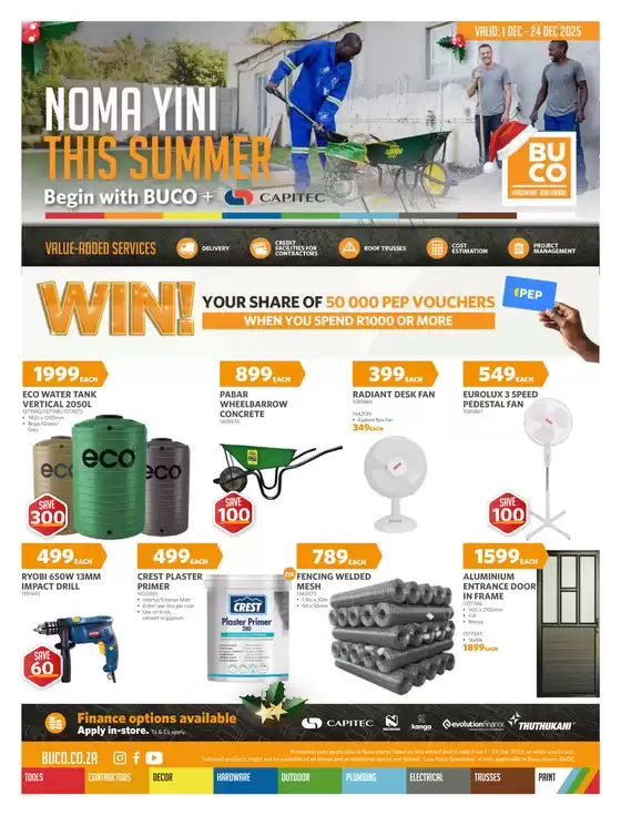 BUCO catalogue in Pinetown | dezemba Inland 2025 | 2025-12-01T00:00:00.000Z - 2025-12-24T00:00:00.000Z