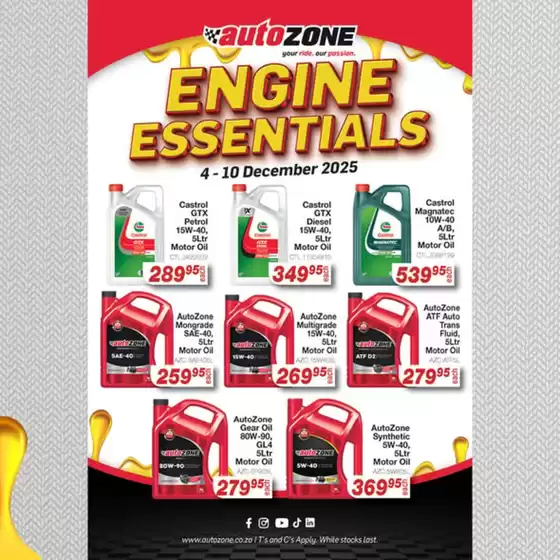 AutoZone catalogue | Engine Essentials | 2025-12-04T00:00:00.000Z - 2025-12-10T00:00:00.000Z