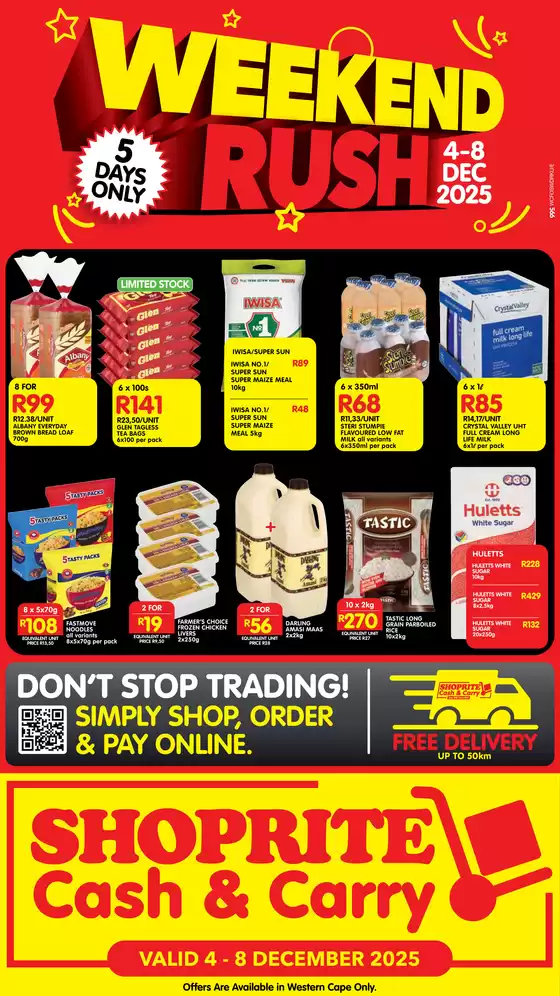 Shoprite catalogue in Emalahleni | Shoprite Cash & Carry Weekend Rush Philippi 4 December - 8 December | 2025-12-04T00:00:00.000Z - 2025-12-08T00:00:00.000Z