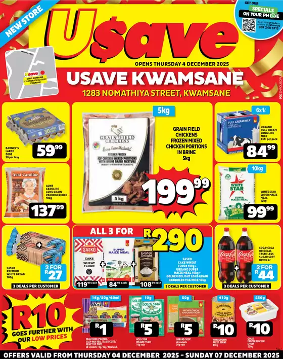Usave catalogue in Emalahleni | Znusavechristmassavings4dec7dec2025 | 2025-12-04T00:00:00.000Z - 2025-12-07T00:00:00.000Z