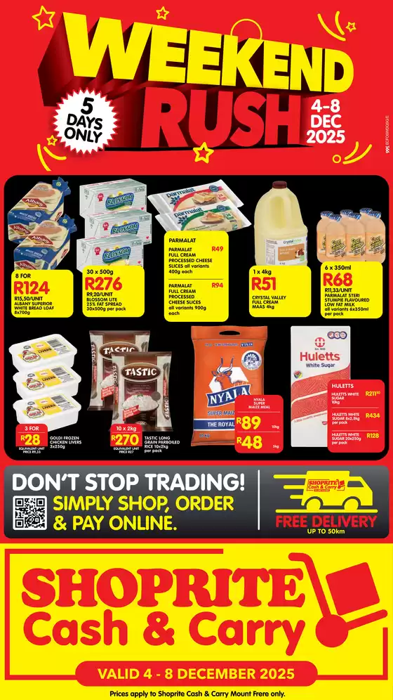 Shoprite catalogue in Emalahleni | Shoprite Cash & Carry Weekend Rush Mount Frere 4 December - 8 December | 2025-12-04T00:00:00.000Z - 2025-12-08T00:00:00.000Z
