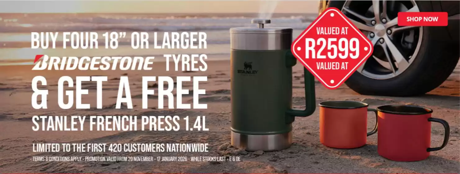 Tiger Wheel & Tyre catalogue in Stellenbosch | Tiger Wheel & Tyre Promo | 2025-12-05T00:00:00.000Z - 2026-01-17T00:00:00.000Z