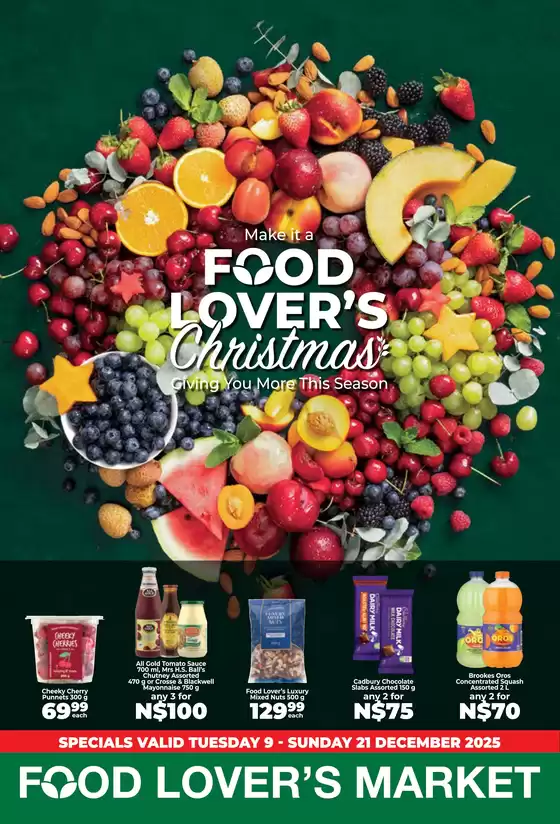 Food Lover's Market catalogue in Ba-Phalaborwa | Make it a Food Lovers' Christmas Namibia - 8 - 21 December 2025 | 2025-12-07T00:00:00.000Z - 2025-12-21T00:00:00.000Z