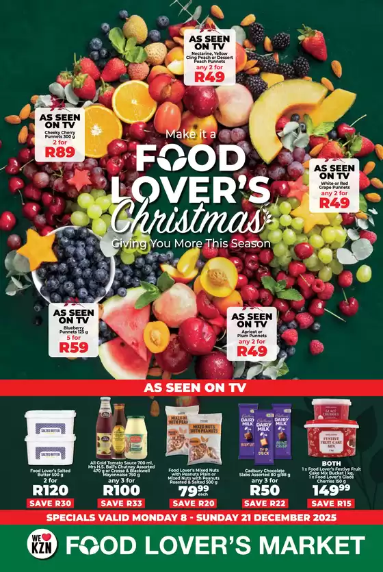 Food Lover's Market catalogue in Benoni | Save now with our deals | 2025-12-07T00:00:00.000Z - 2025-12-21T00:00:00.000Z