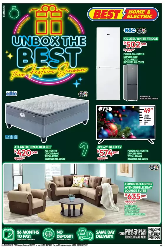 Best Home & Electric catalogue in Krugersdorp | Brochure Best Home & Electric | 2025-12-01T00:00:00.000Z - 2025-12-31T00:00:00.000Z