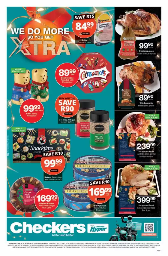 Checkers Hyper catalogue in Patensie | Checkers Christmas Xtra Savings 8 December | 2025-12-07T00:00:00.000Z - 2025-12-25T00:00:00.000Z