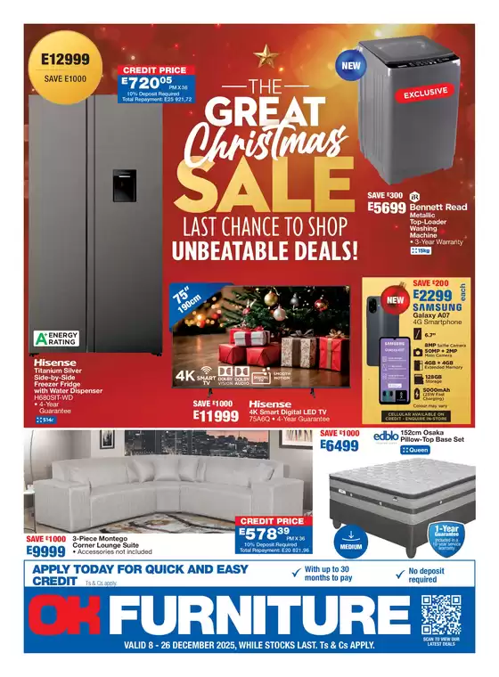 OK Furniture catalogue in Brackenfell | Offers for bargain hunters | 2025-12-08T00:00:00.000Z - 2025-12-26T00:00:00.000Z