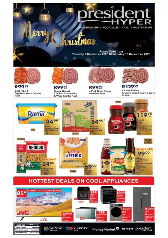President Hyper catalogue in Patensie | Christmas Sale | 2025-12-09T00:00:00.000Z - 2025-12-15T00:00:00.000Z