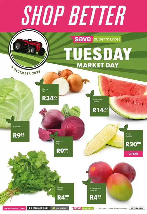 Save catalogue in Patensie | Current deals and offers | 2025-12-09T00:00:00.000Z - 2025-12-09T00:00:00.000Z