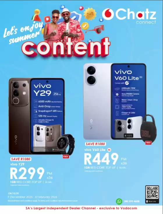 Chatz Connect catalogue in Krugersdorp | Let's Enjoy Summer Content | 2025-12-09T00:00:00.000Z - 2026-02-06T00:00:00.000Z