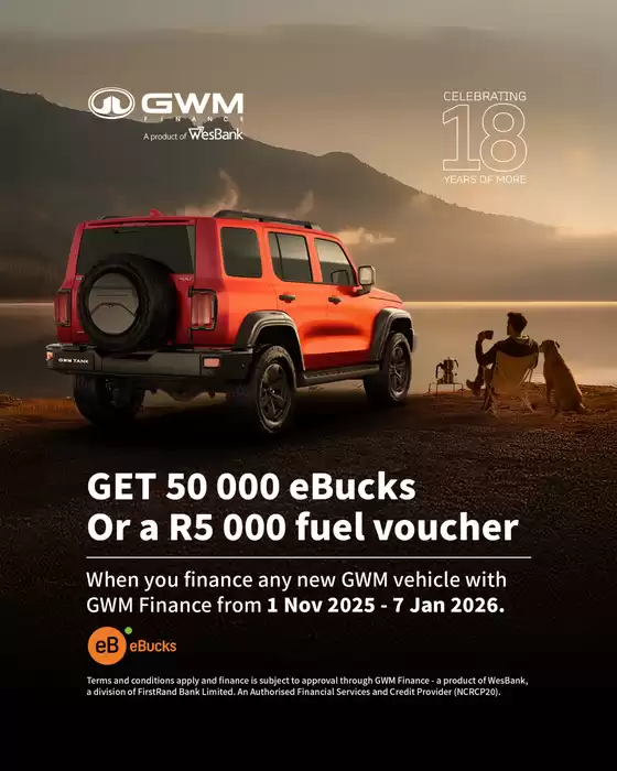 GWM catalogue in Boksburg | Gwm Promo | 2025-12-09T00:00:00.000Z - 2026-01-07T00:00:00.000Z