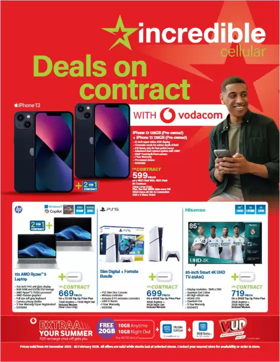 Incredible Connection catalogue in Boksburg | Deals On Contract With Vodacom | 2025-12-09T00:00:00.000Z - 2026-02-05T00:00:00.000Z