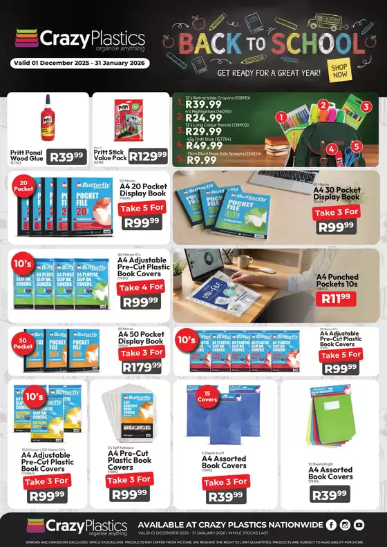 Crazy Plastics catalogue in Tsakane | View Our Back To School Promo | 2025-12-01T00:00:00.000Z - 2026-01-31T00:00:00.000Z