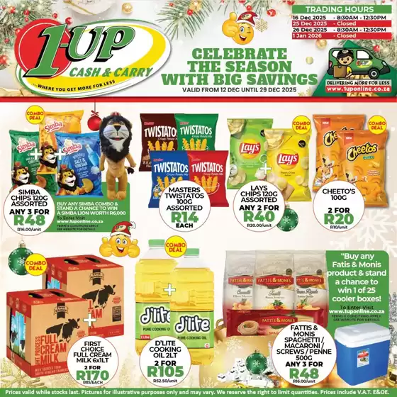 1UP catalogue in Despatch | Great offer for all customers | 2025-12-12T00:00:00.000Z - 2025-12-29T00:00:00.000Z
