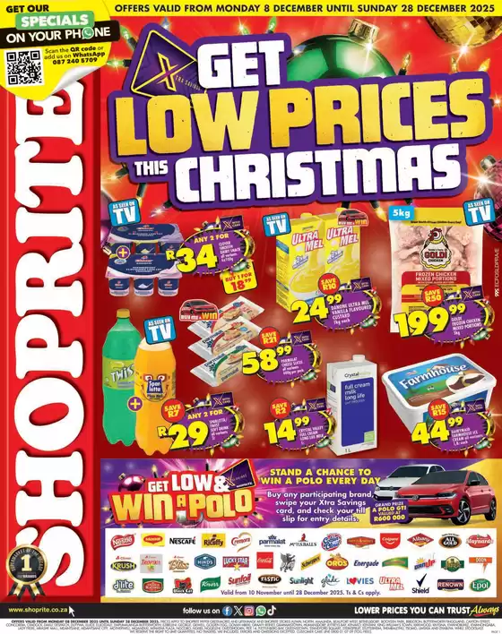 Shoprite catalogue in Despatch | Shoprite Christmas Savings Eastern Cape - 08 to 28 December | 2025-12-08T00:00:00.000Z - 2025-12-28T00:00:00.000Z