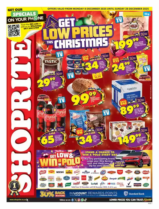 Shoprite catalogue in Klerksdorp | Top offers for smart savers | 2025-12-08T00:00:00.000Z - 2025-12-28T00:00:00.000Z
