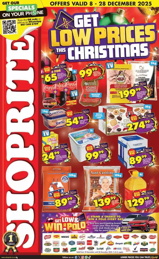 Shoprite catalogue in Sedgefield | Shoprite Christmas Savings KwaZulu-Natal 8 December - 28 December | 2025-12-08T00:00:00.000Z - 2025-12-28T00:00:00.000Z