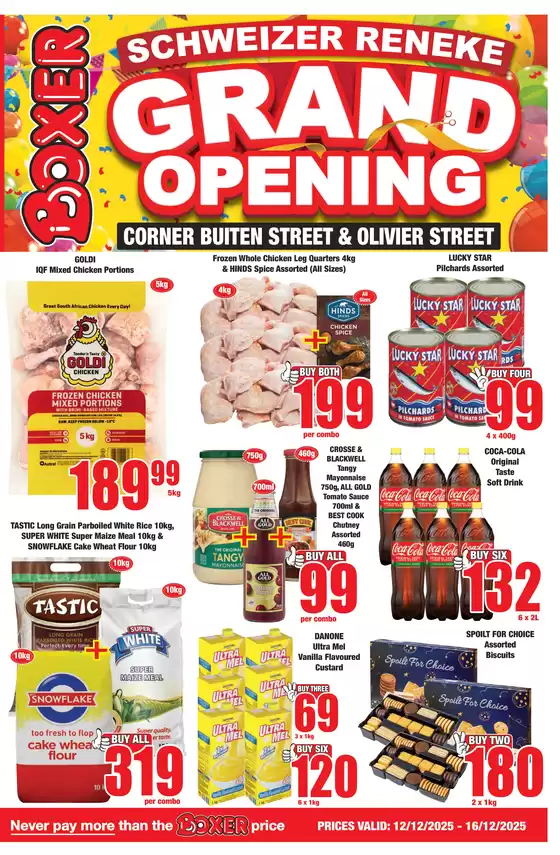 Boxer catalogue in Sedgefield | Schweizer Reneke Grand Opening | 2025-12-01T00:00:00.000Z - 2025-12-16T00:00:00.000Z