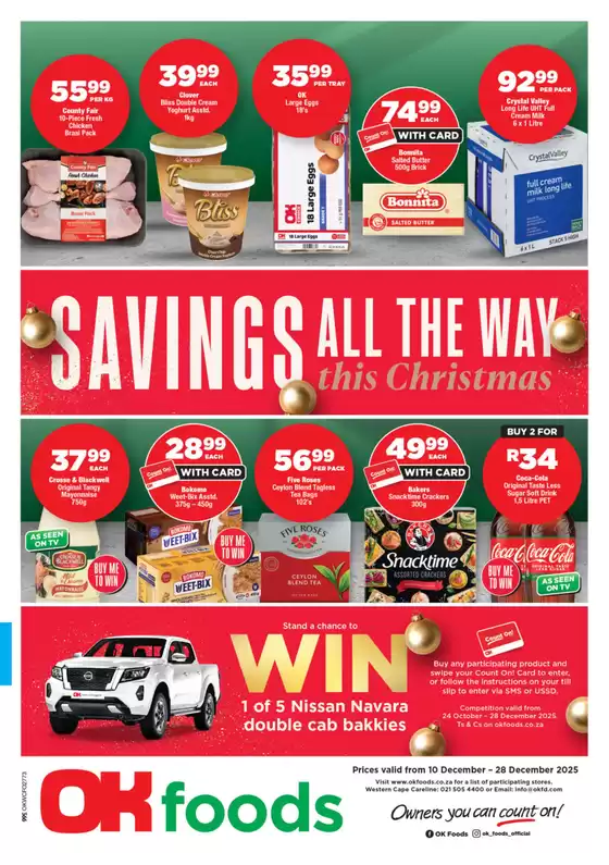 OK Foods catalogue in Sedgefield | OK Foods weekly specials | 2025-12-10T00:00:00.000Z - 2025-12-28T00:00:00.000Z