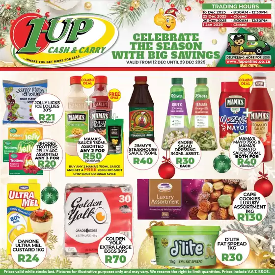 1UP catalogue in Wilderness | Celebrate The Season With Big Savings | 2025-12-12T00:00:00.000Z - 2025-12-29T00:00:00.000Z