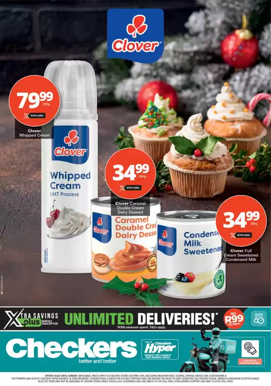Checkers catalogue in Germiston | Checkers Clover Promotion 10 December | 2025-12-09T00:00:00.000Z - 2025-12-28T00:00:00.000Z