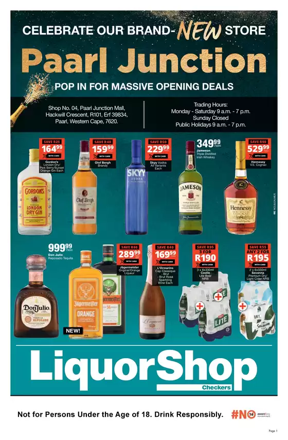 Checkers Liquor Shop catalogue in Worcester | Exclusive deals for our customers | 2025-12-14T00:00:00.000Z - 2025-12-28T00:00:00.000Z