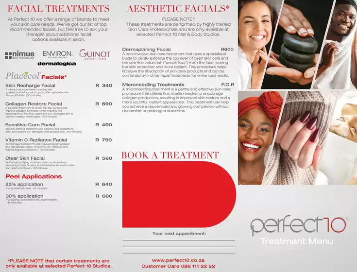 Perfect 10 catalogue in Vereeniging | Perfect 10 Treatment Menu | 2025-12-15T00:00:00.000Z - 2026-12-31T00:00:00.000Z