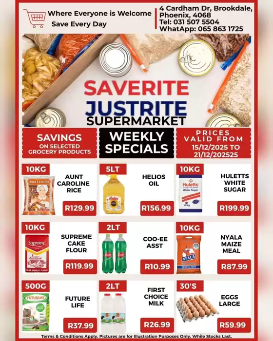 Saverite catalogue in Port St Johns | Weekly Specials | 2025-12-15T00:00:00.000Z - 2025-12-21T00:00:00.000Z