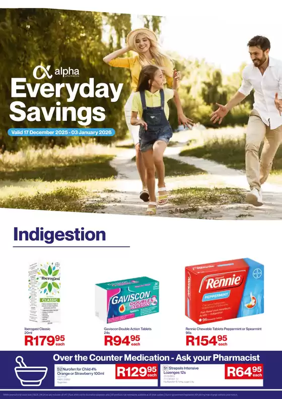 Alpha Pharm catalogue in Amanzimtoti | Alpha Pharm Catalog | 2025-12-17T00:00:00.000Z - 2026-01-03T00:00:00.000Z