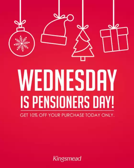 Kingsmead Shoes catalogue in Thaba 'Nchu | Wednesday Is Pensioners Day! | 2025-12-17T00:00:00.000Z - 2025-12-31T00:00:00.000Z