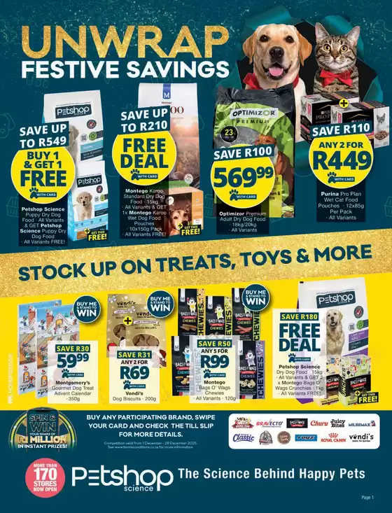 Checkers catalogue in Saselamani | Petshop Science Christmas Promotion 8 December | 2025-12-07T00:00:00.000Z - 2025-12-28T00:00:00.000Z