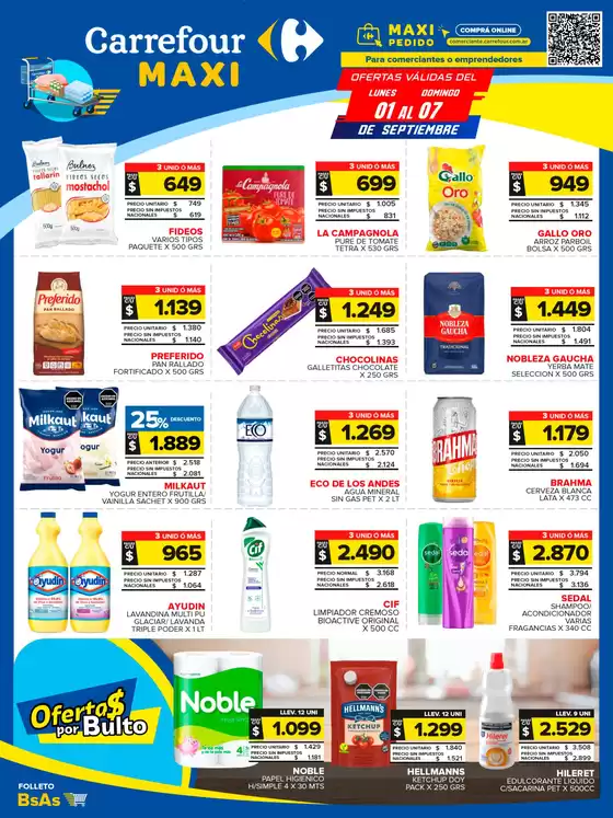 Catálogo Carrefour Maxi en Glew | OFERTAS SEMANALES | 2025-09-01T00:00:00.000Z - 2025-09-07T00:00:00.000Z
