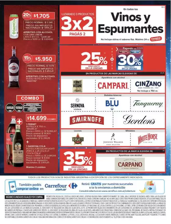Grandes descuentos en productos seleccionados