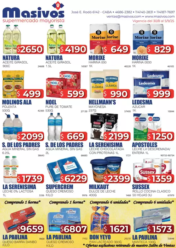 Ofertas Masivos