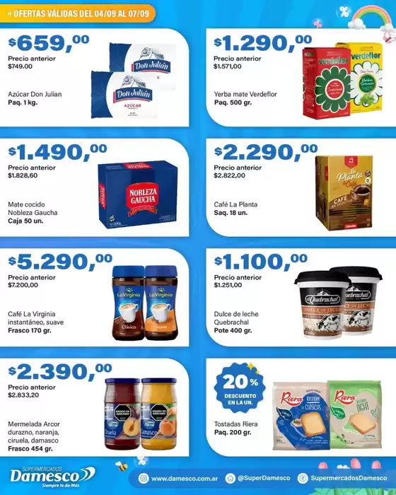 Catálogo Supermercados Damesco en Mar del Plata | Ofertas y promociones actuales | 2025-09-05T00:00:00.000Z - 2025-09-19T00:00:00.000Z