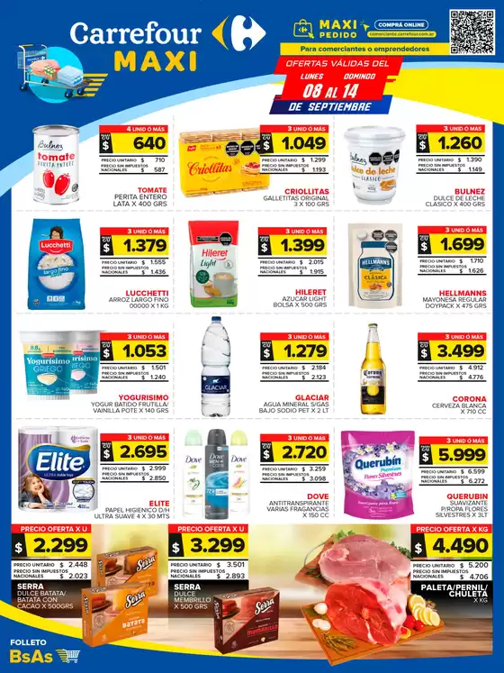 Catálogo Carrefour Maxi en Pilar (Buenos Aires) | OFERTAS SEMANALES | 2025-09-08T00:00:00.000Z - 2025-09-14T00:00:00.000Z