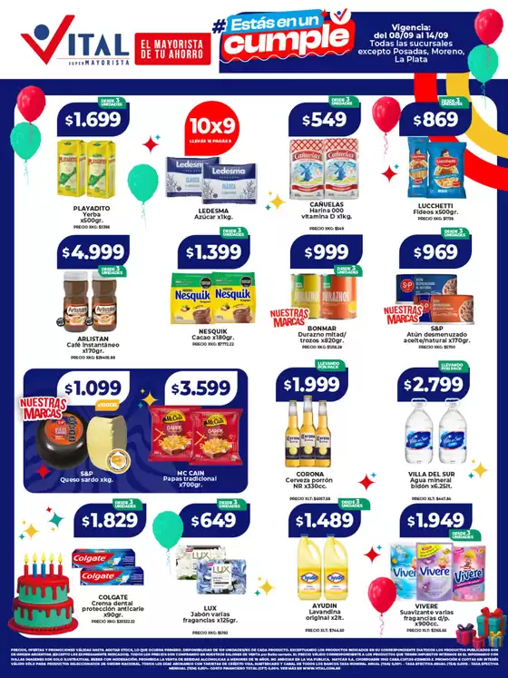 Catálogo Supermayorista Vital en Buenos Aires | Excelente oferta para cazadores de gangas | 2025-09-08T00:00:00.000Z - 2025-09-22T00:00:00.000Z