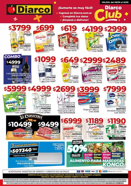 Catálogo Diarco en Buenos Aires | Diarco Ofertas Pueblo Interior | 2025-09-08T00:00:00.000Z - 2025-09-12T00:00:00.000Z