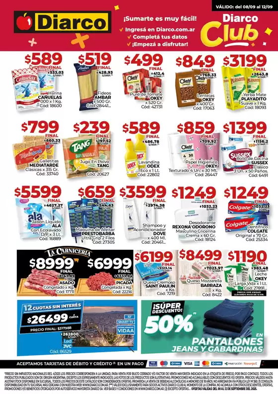 Catálogo Diarco en Buenos Aires | Diarco Ofertas Gba | 2025-09-08T00:00:00.000Z - 2025-09-12T00:00:00.000Z